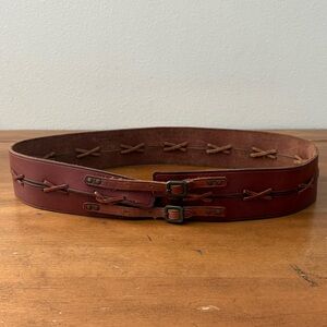 Denim & Supply Ralph Lauren Brown Leather Belt Size 38”